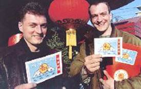 laowai ;springfestival; beijing ; postcard; 老外春节老外与北京春节